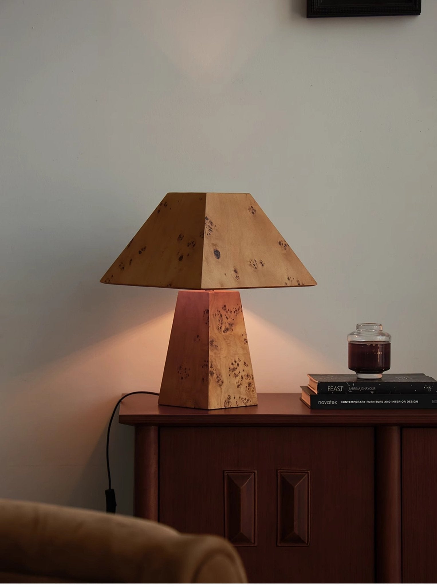 Alder Lampe de Table Élégante Minimaliste en Bois