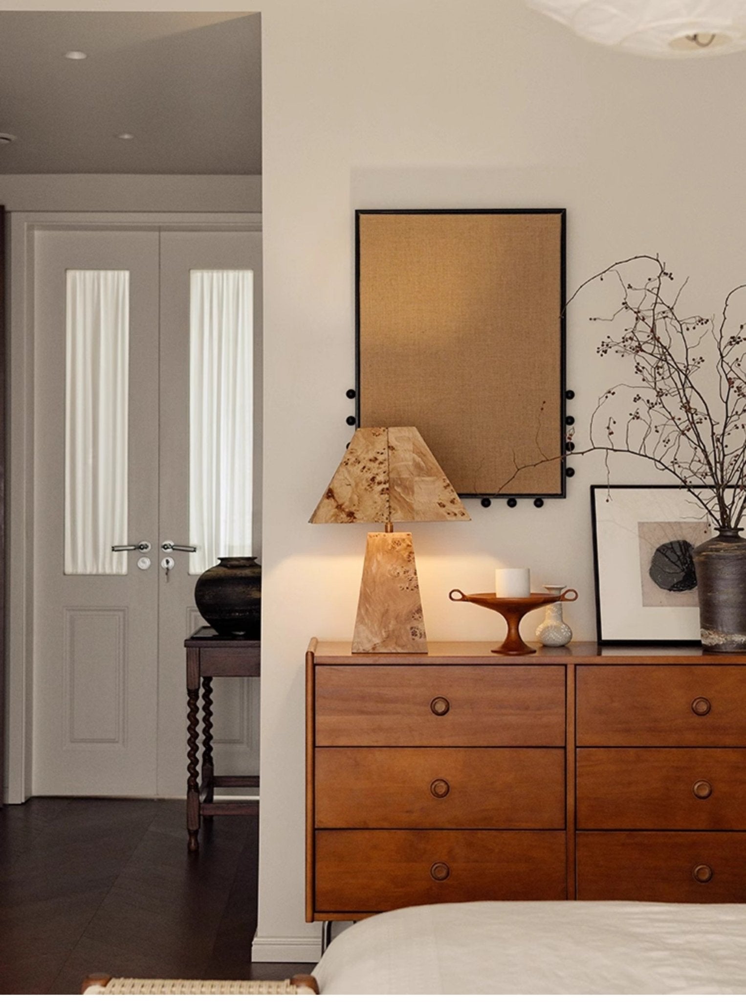 Alder Lampe de Table Élégante Minimaliste en Bois