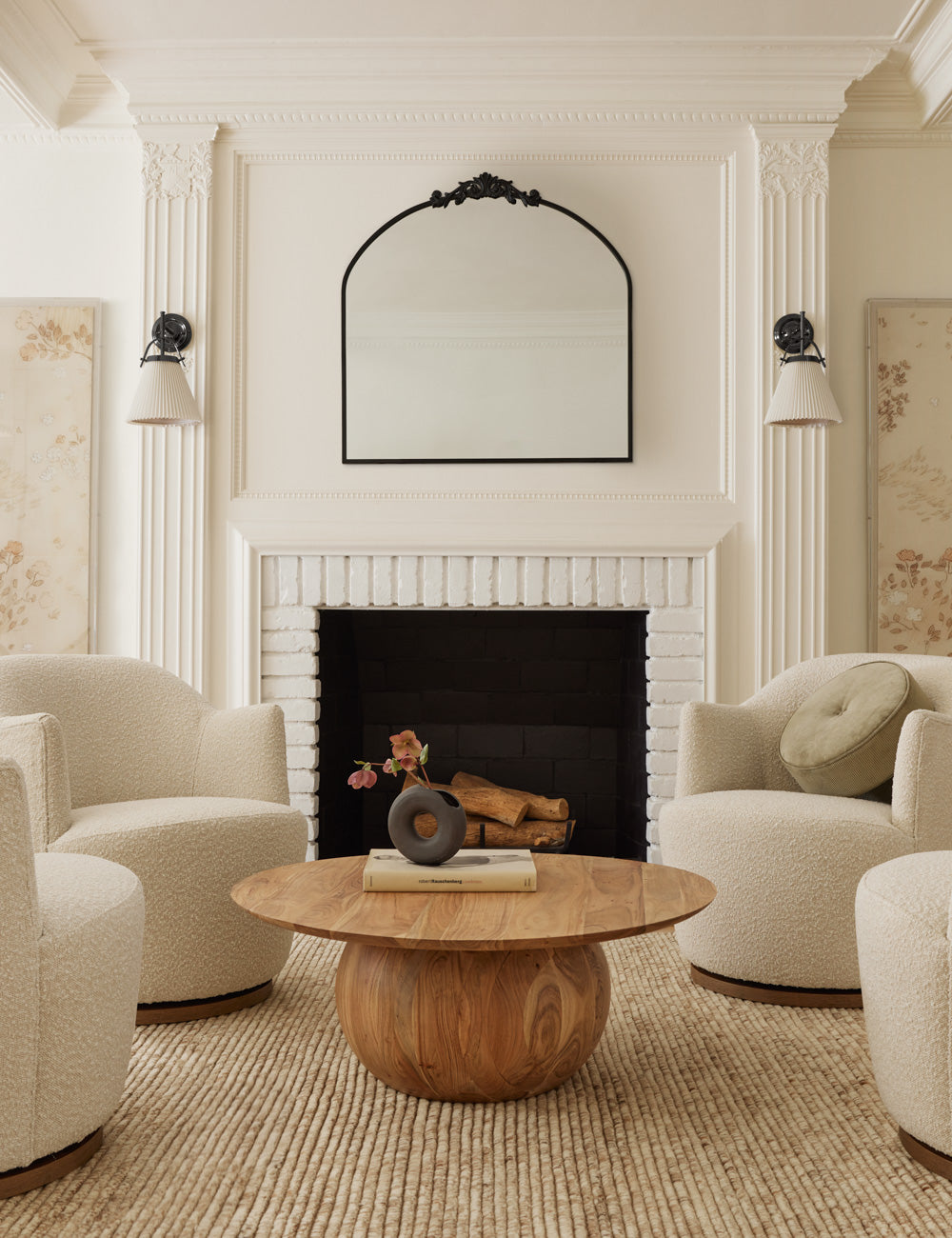 Pure Premium Elegance Pleated Brass Fabric Wall Lamp - Lamp Copper