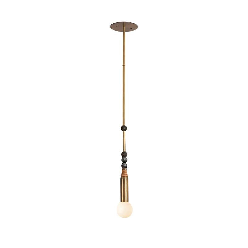 Alvuvyn Modern Minimalist Marble Pendant Light - Lamp Copper