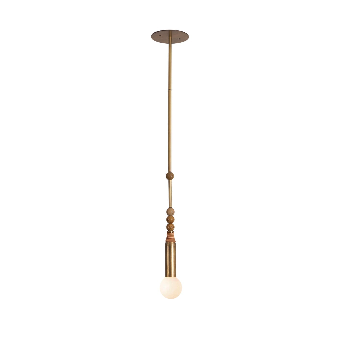 Alvuvyn Modern Minimalist Marble Pendant Light - Lamp Copper