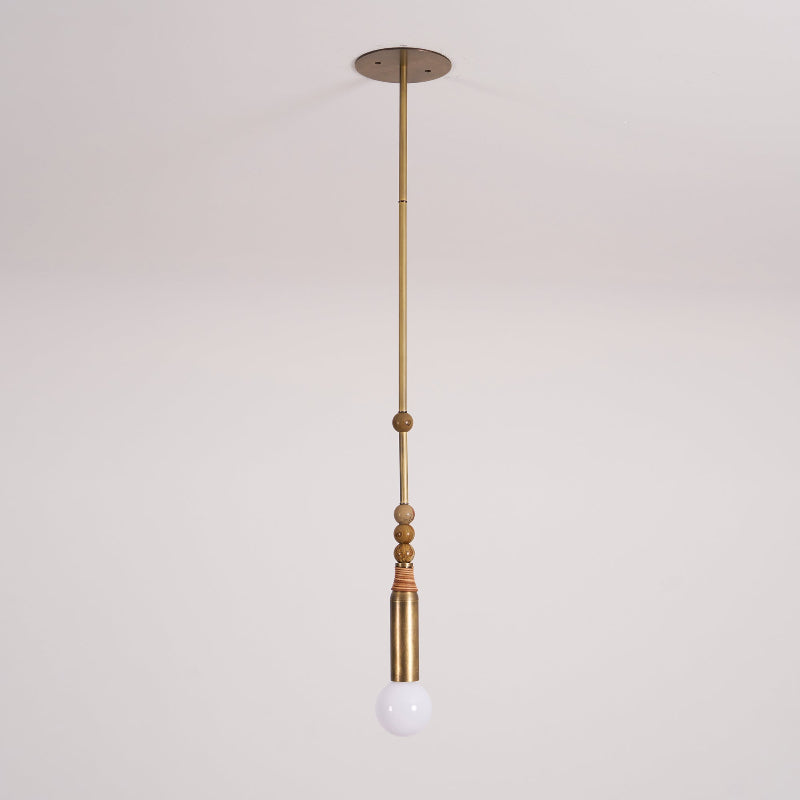 Alvuvyn Modern Minimalist Marble Pendant Light - Lamp Copper