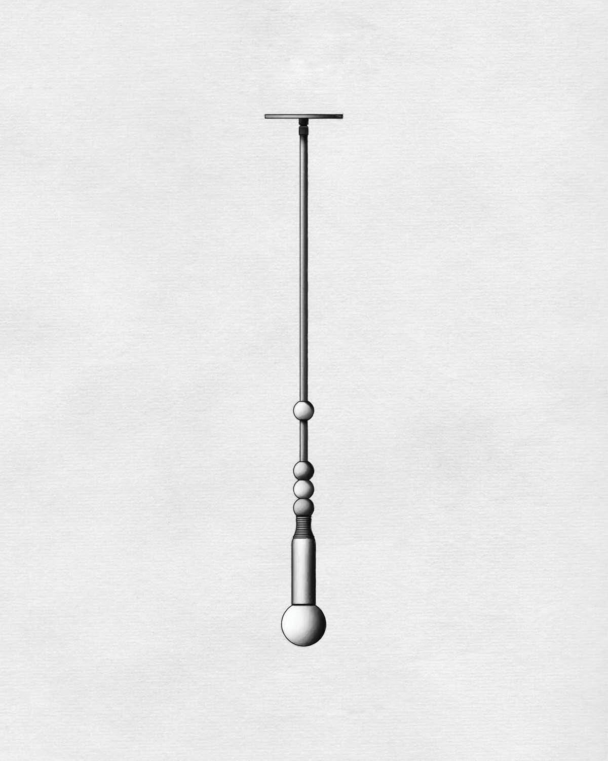Alvuvyn Modern Minimalist Marble Pendant Light - Lamp Copper