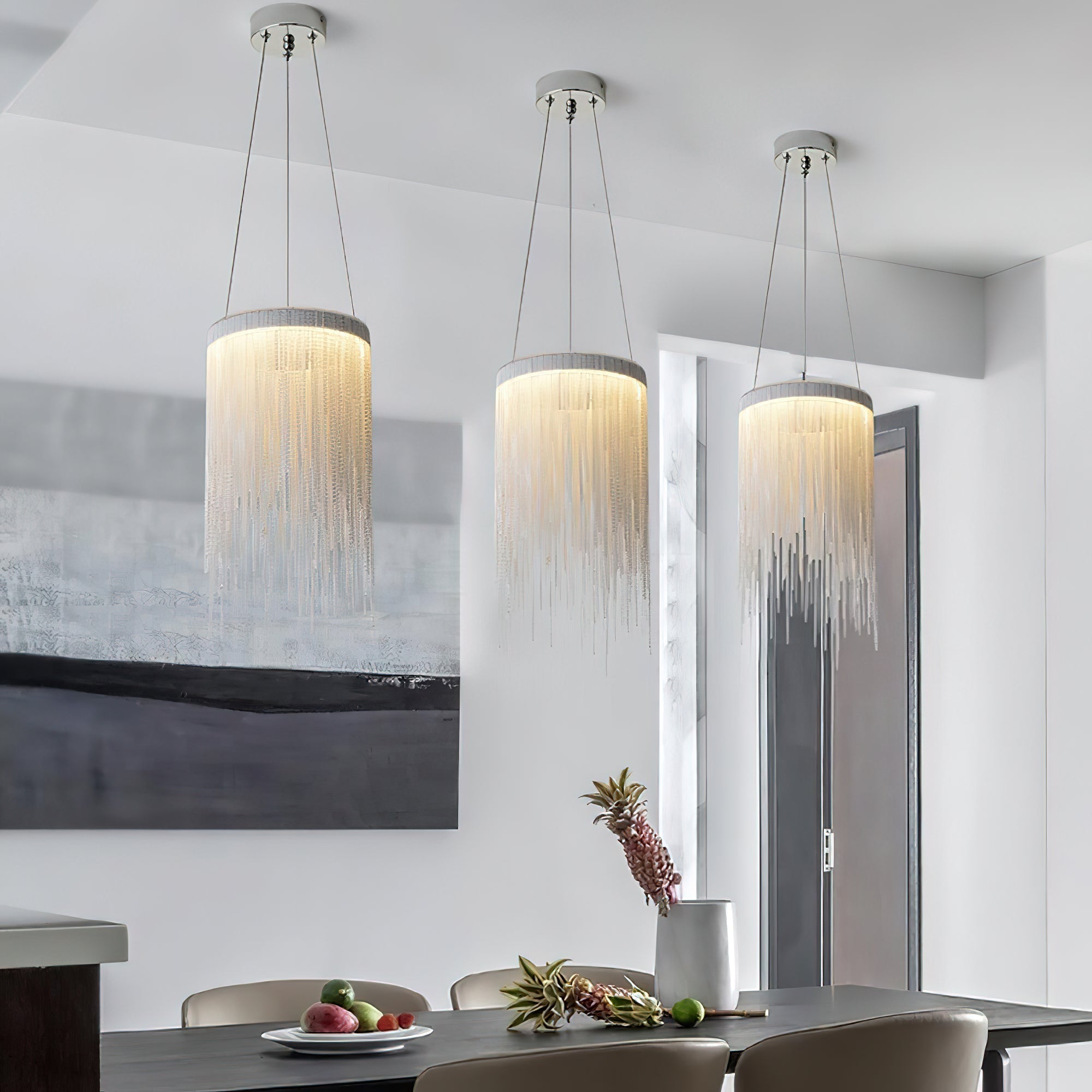 Aluminum Chain Tassel Pendant Light - Blowlighting