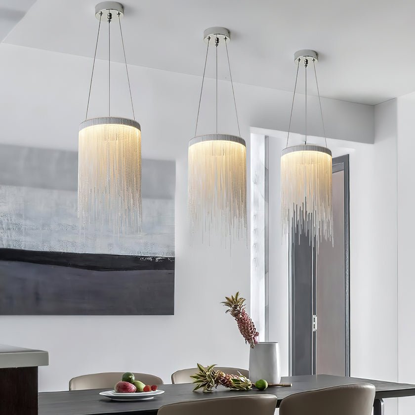 Aluminum Chain Tassel Pendant Light - Blowlighting