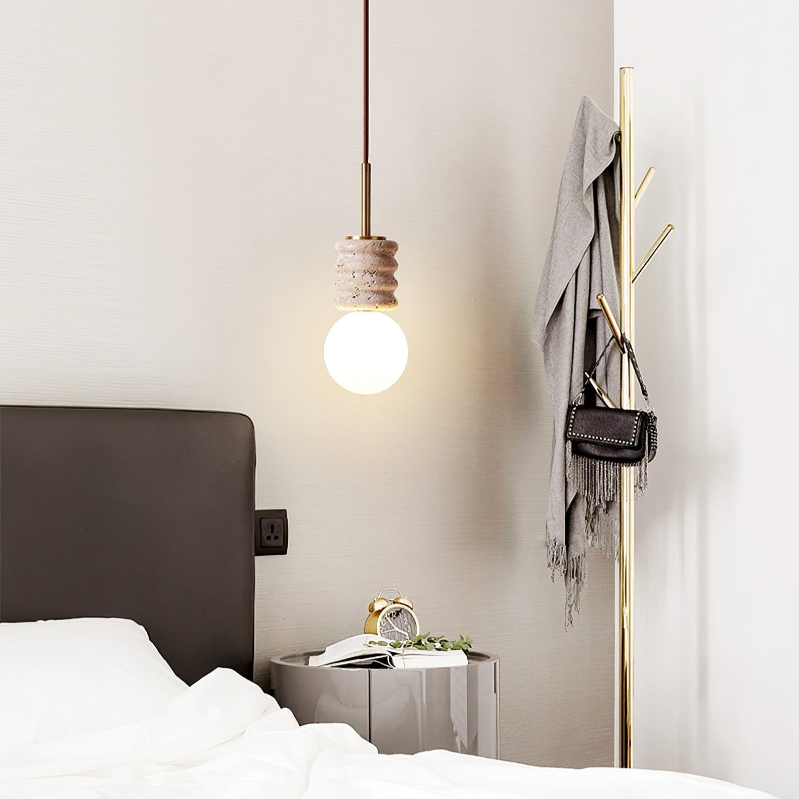 Alvia Travertine Pendant Lamp - Vakkerlight