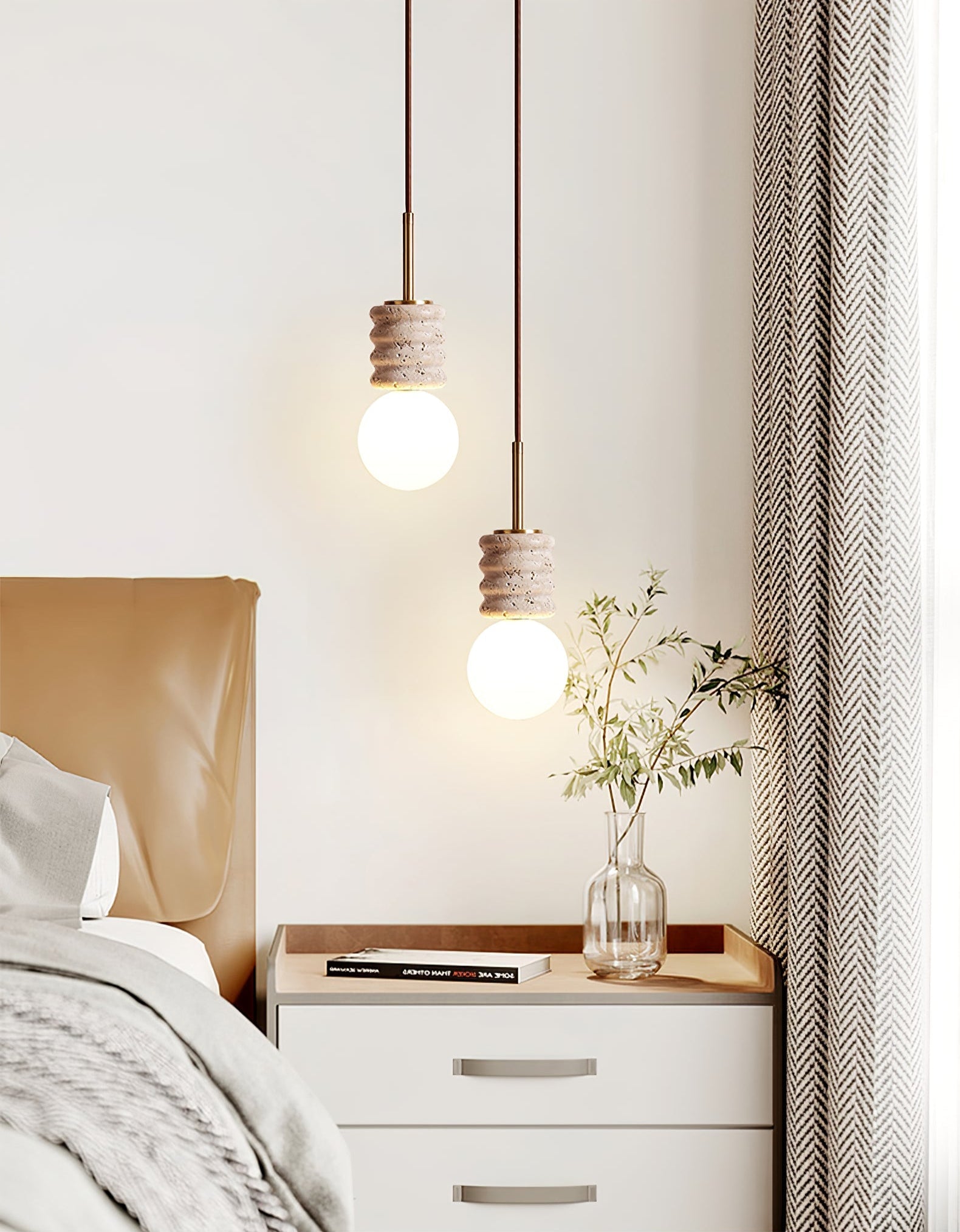 Alvia Travertine Pendant Lamp - Vakkerlight