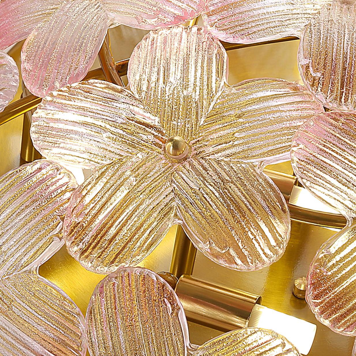 Anan Floral Ceiling Light Blush Glass - Letslighting
