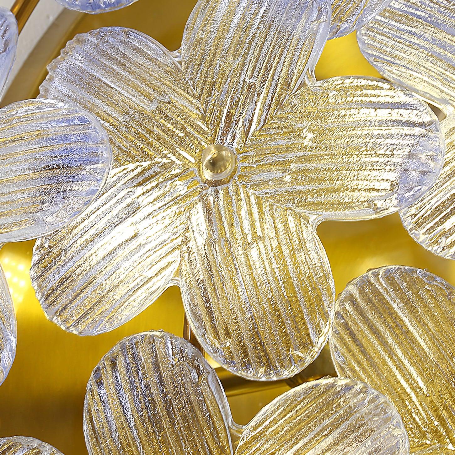 Anan Ceiling Lamp Glass Petal Wreath Romantic - Letslighting