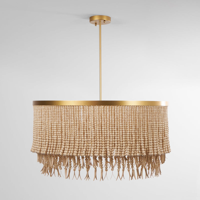 Ljomuvyn Postmodern Luxury Wood Metal Chandelier - Lamp Copper