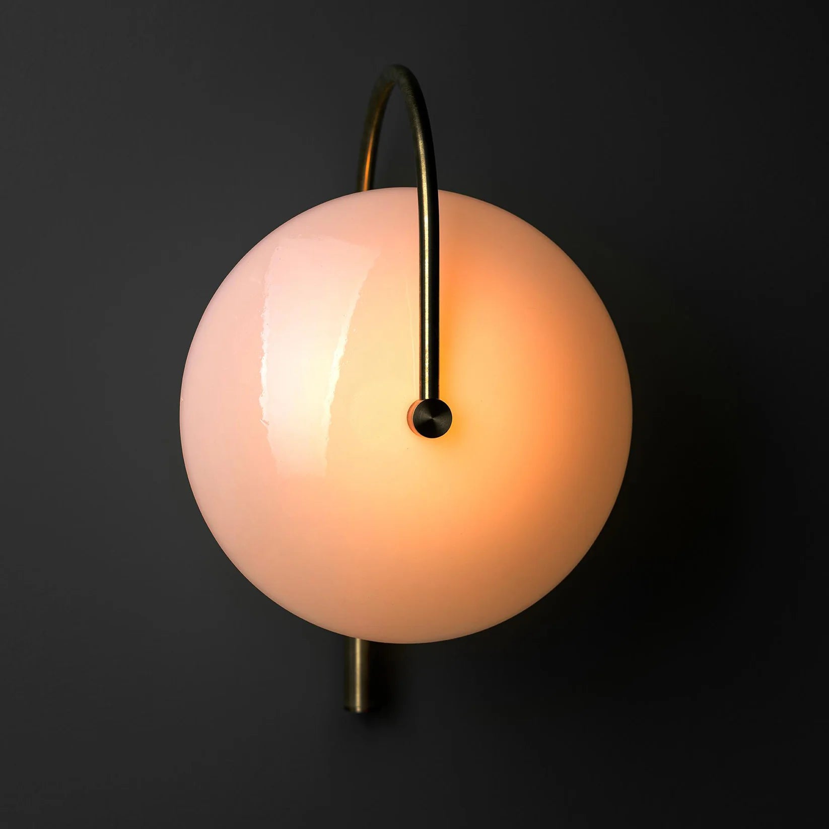 Aria Modern Black Gold Metal Glass Wall Lamp Dining Room Bedroom