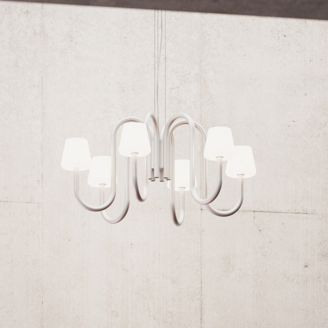 Ostruvyn Modern Premium Glass Chandelier - Lamp Copper