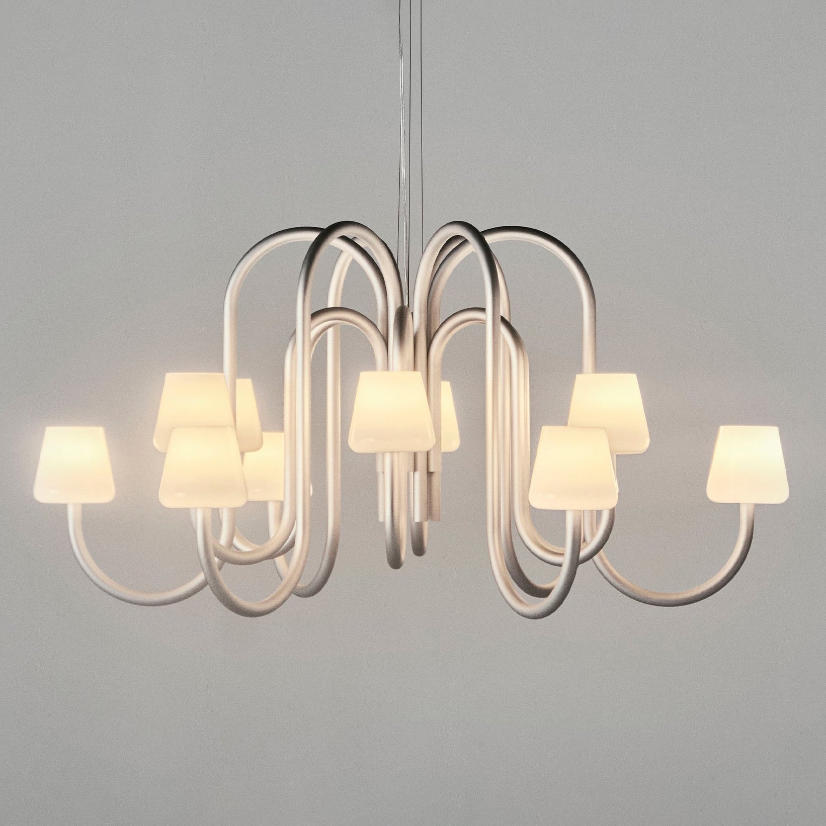 Ostruvyn Modern Premium Glass Chandelier - Lamp Copper