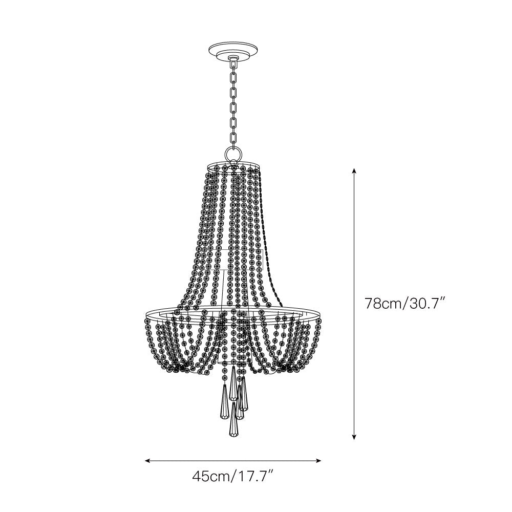Sifuvys Postmodern Luxury Metal Crystal Chandelier - Lamp Copper