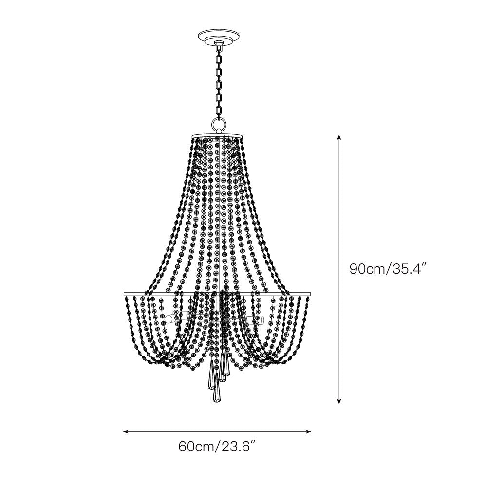 Sifuvys Postmodern Luxury Metal Crystal Chandelier - Lamp Copper