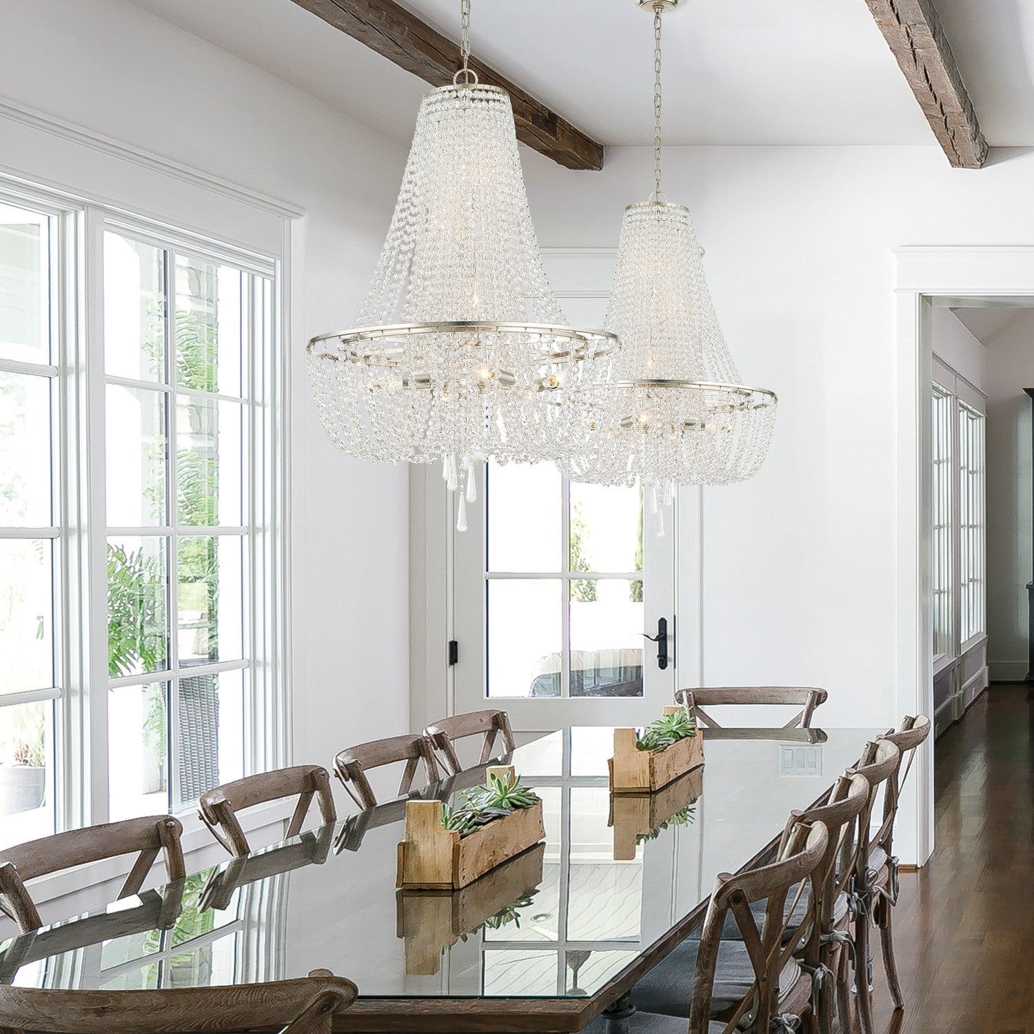 Sifuvys Postmodern Luxury Metal Crystal Chandelier - Lamp Copper
