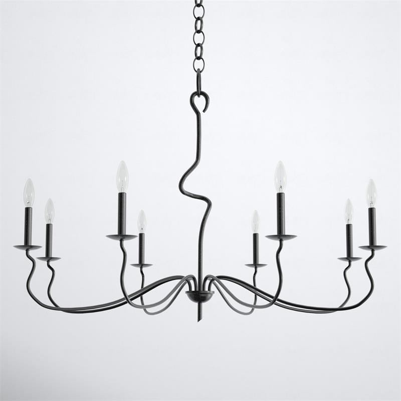 Rauduvyo Modern Minimalist Industrial Metal Chandelier - Lamp Copper