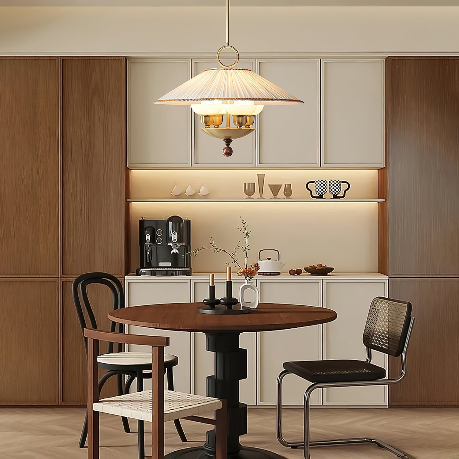 Arlena Suspension à Abat-Jour Plissé