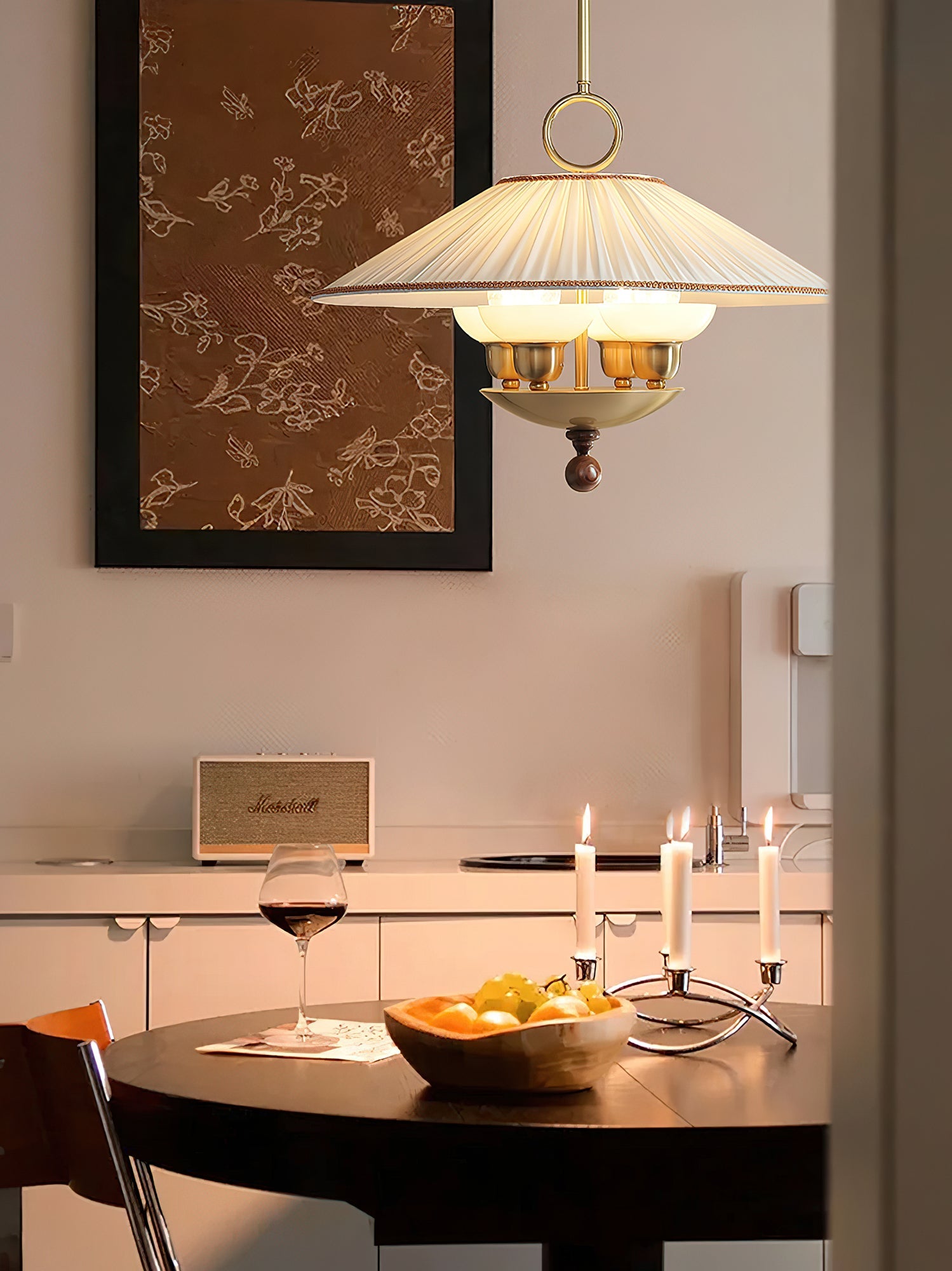 Arlena Suspension à Abat-Jour Plissé