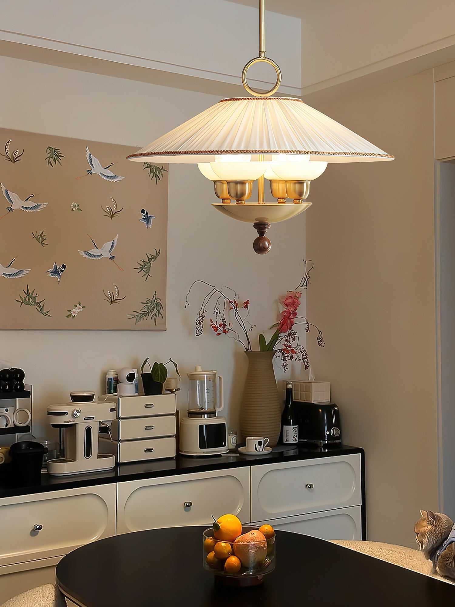 Arlena Suspension à Abat-Jour Plissé