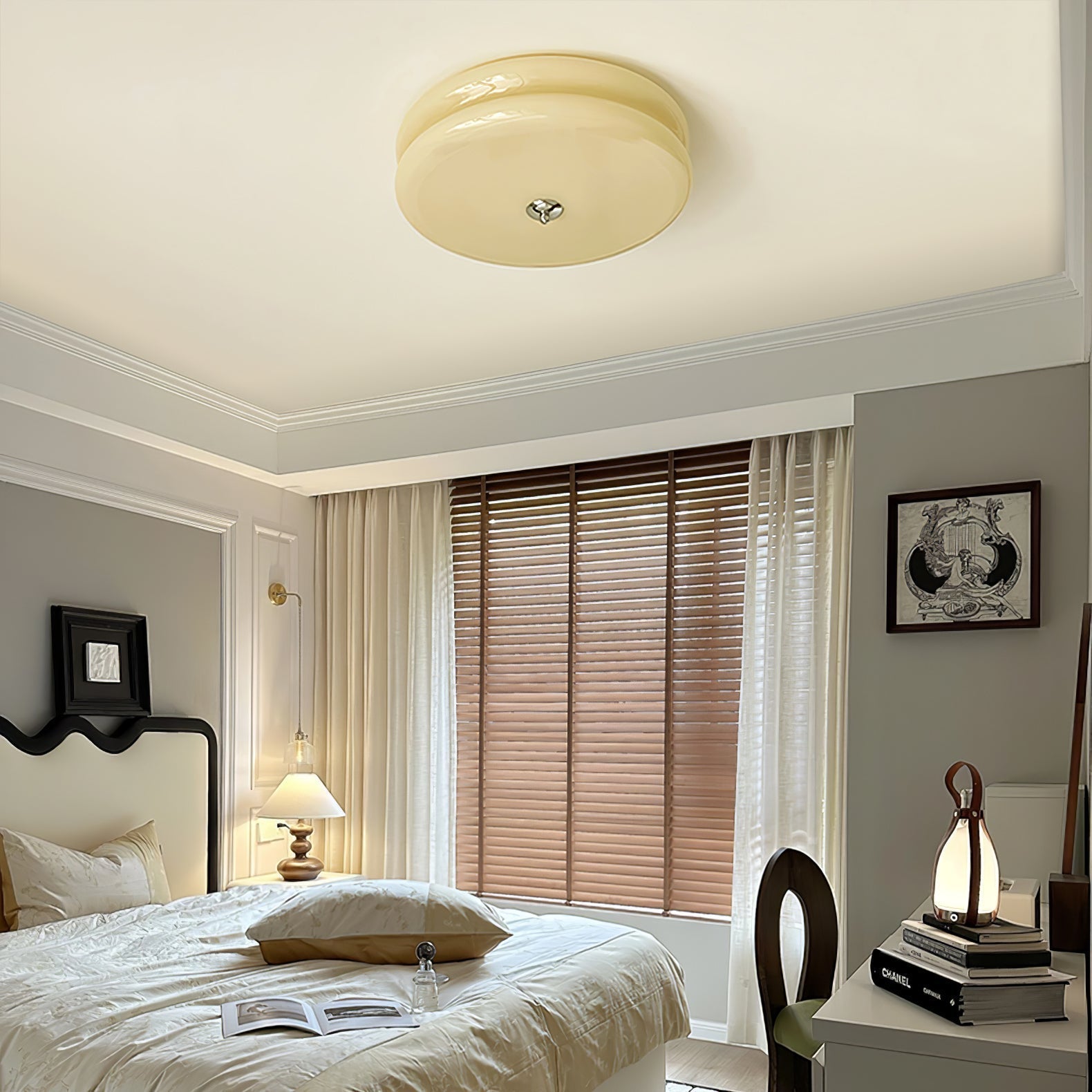 Art Deco Vintage Ceiling Light - Blowlighting