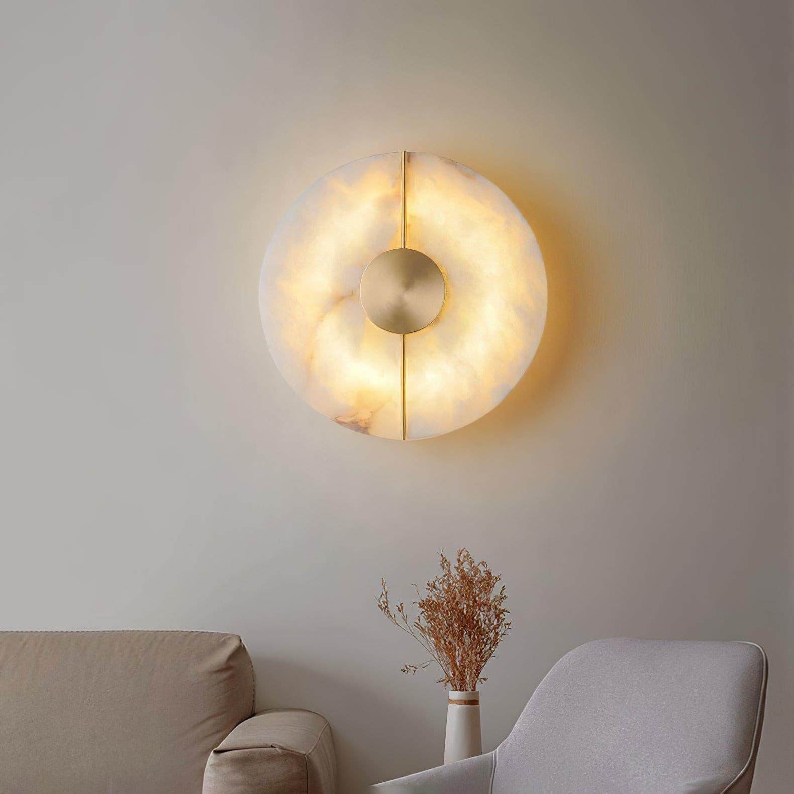 Citheira Minimalist Alabaster Wall Light - Letslighting