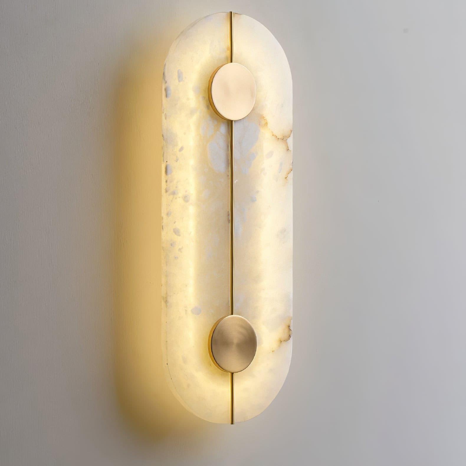 Citheira Minimalist Alabaster Wall Light - Letslighting