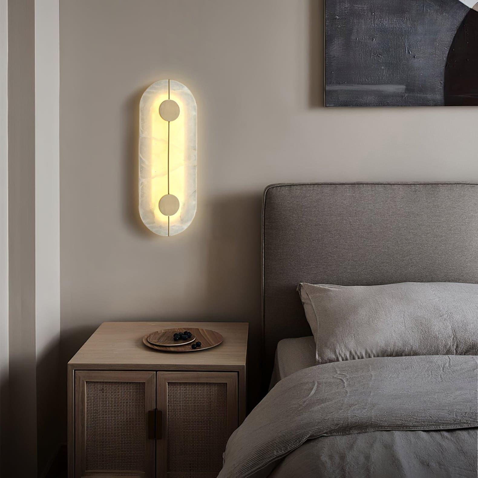 Citheira Minimalist Alabaster Wall Light - Letslighting