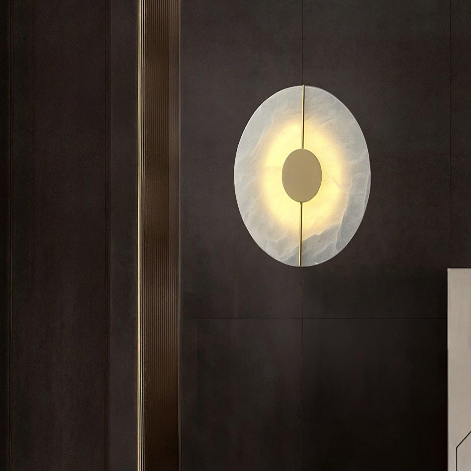 Citheira Minimalist Alabaster Wall Light - Letslighting