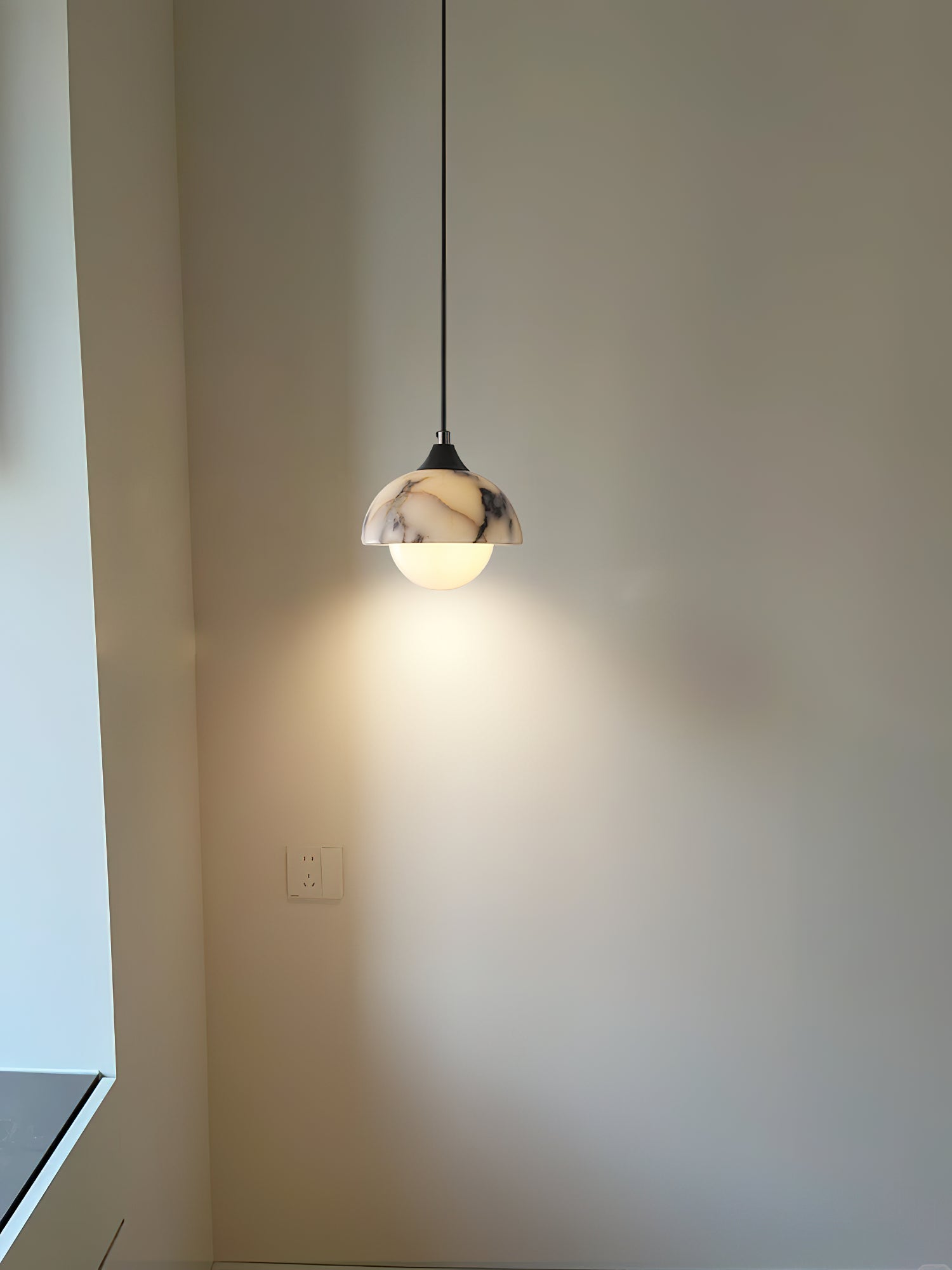 Yrvuvys Modern Minimalist Marble Pendant Lamp - Lamp Copper