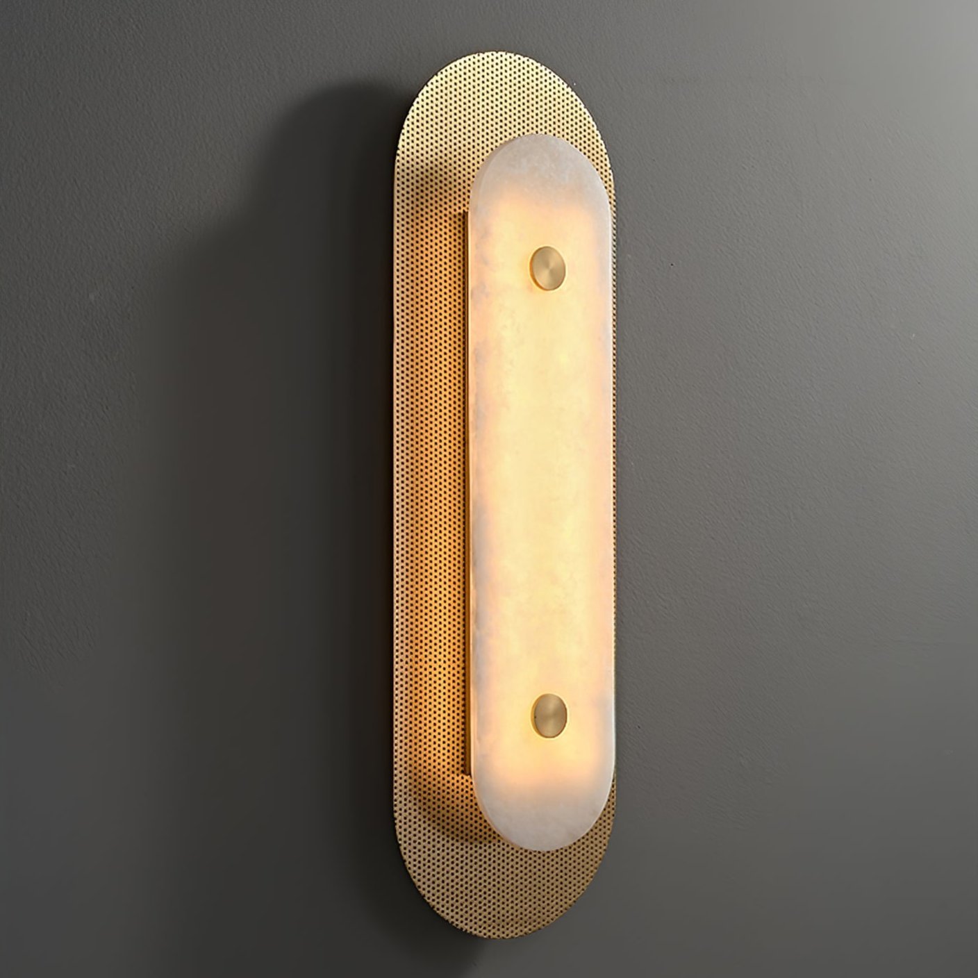 Celaeeth Oval Alabaster Wall Light - Letslighting