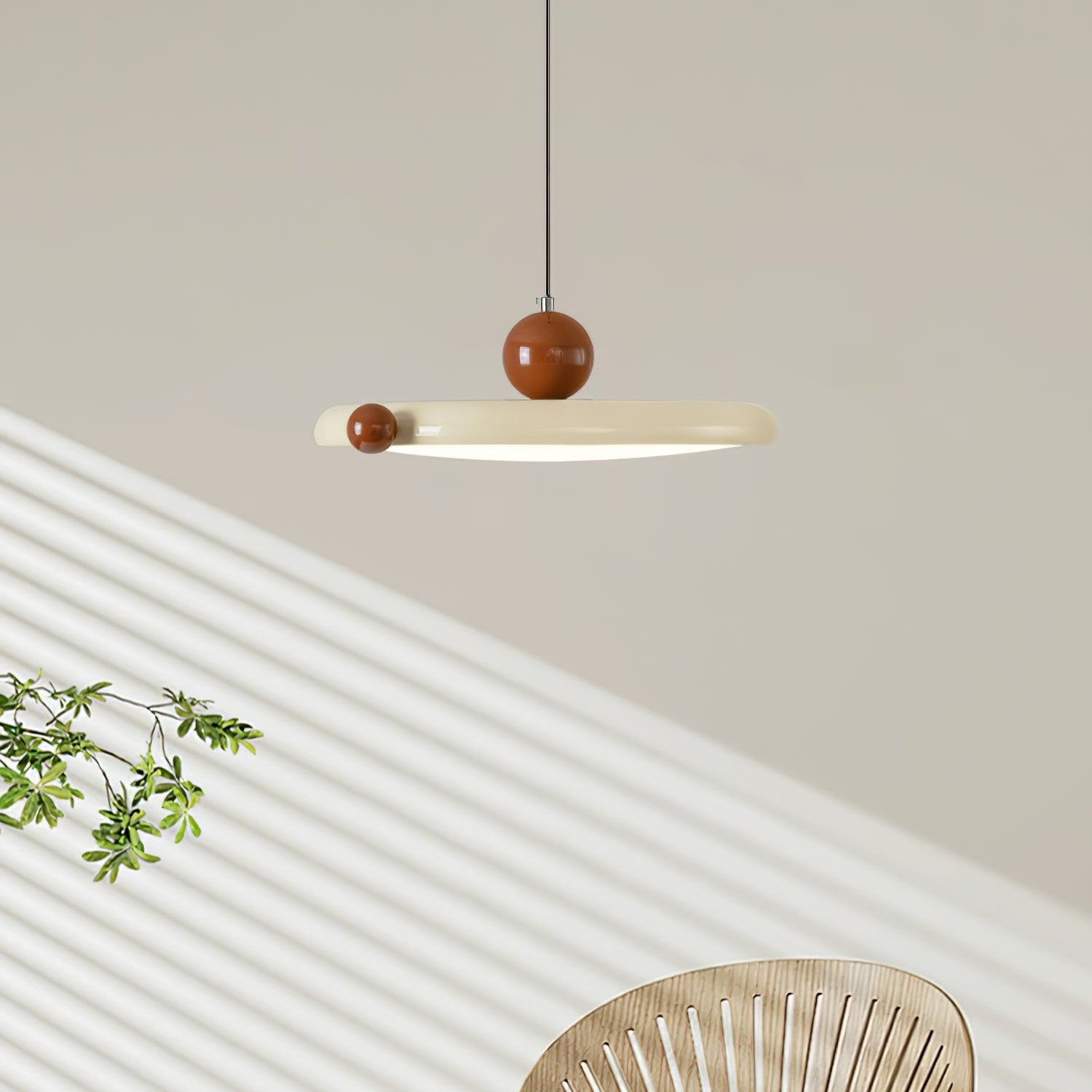 Lola Rond Métal Acrylique Suspension Lumière