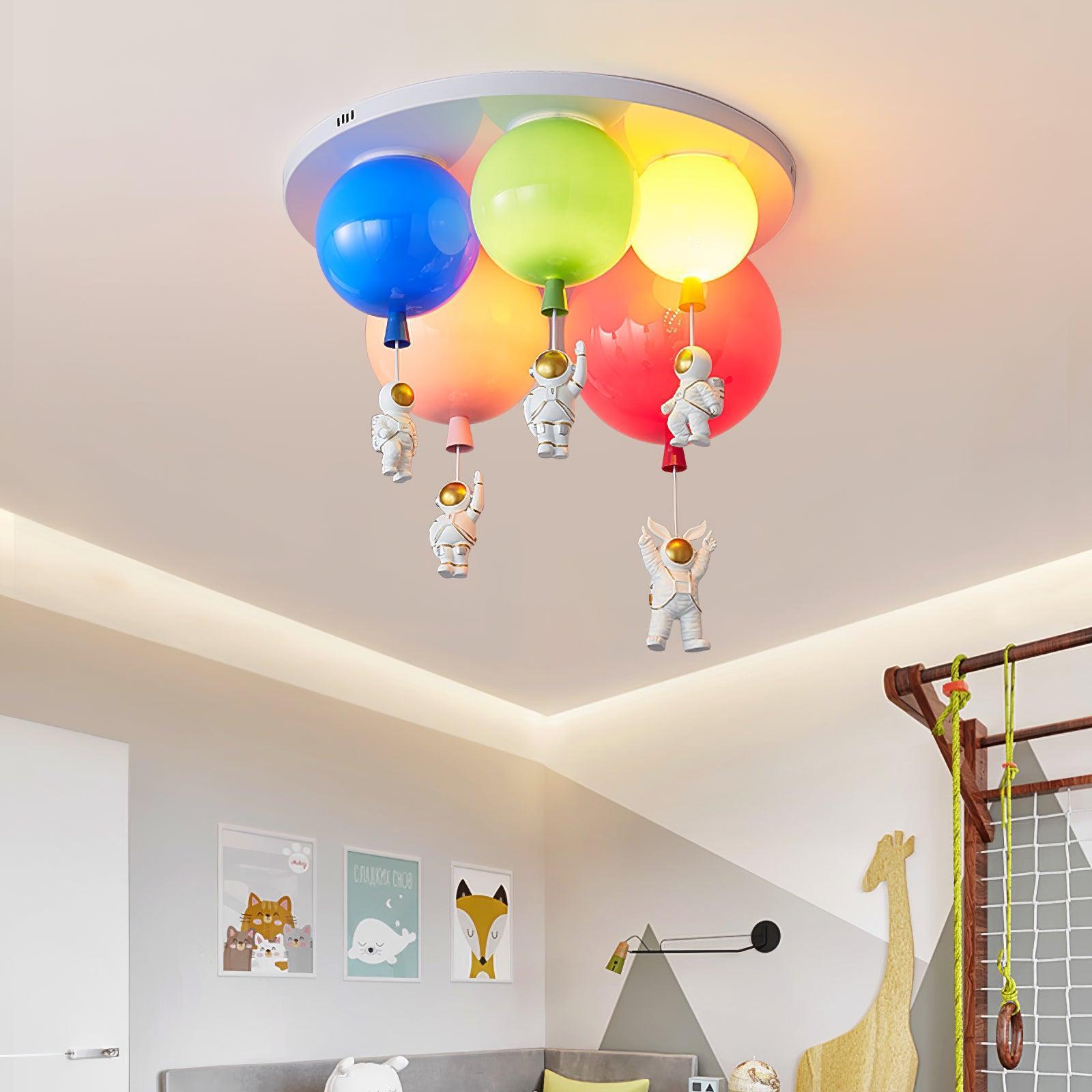 Astronaut Glossy Balloon Ceiling Lamp - Blowlighting