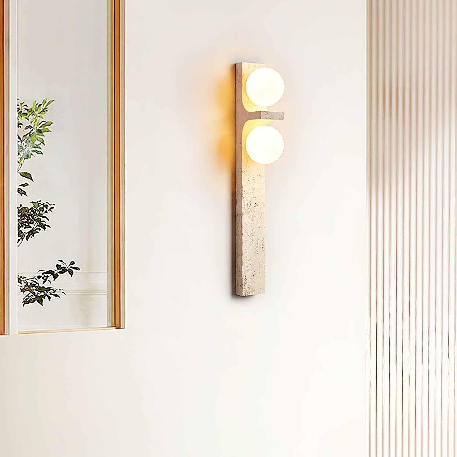 Cassiopeia Travertine Wall Light - Letslighting
