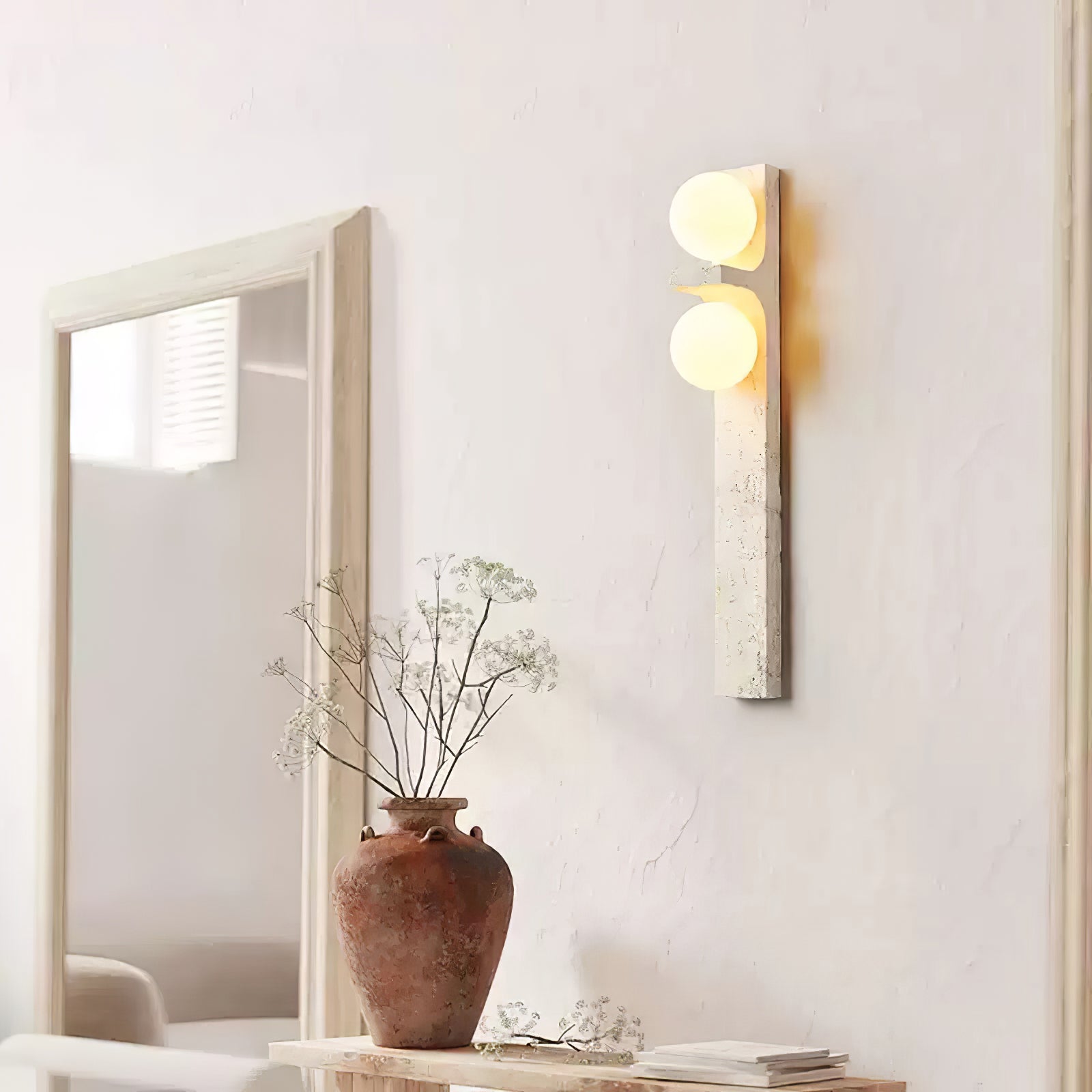 Cassiopeia Travertine Wall Light - Letslighting