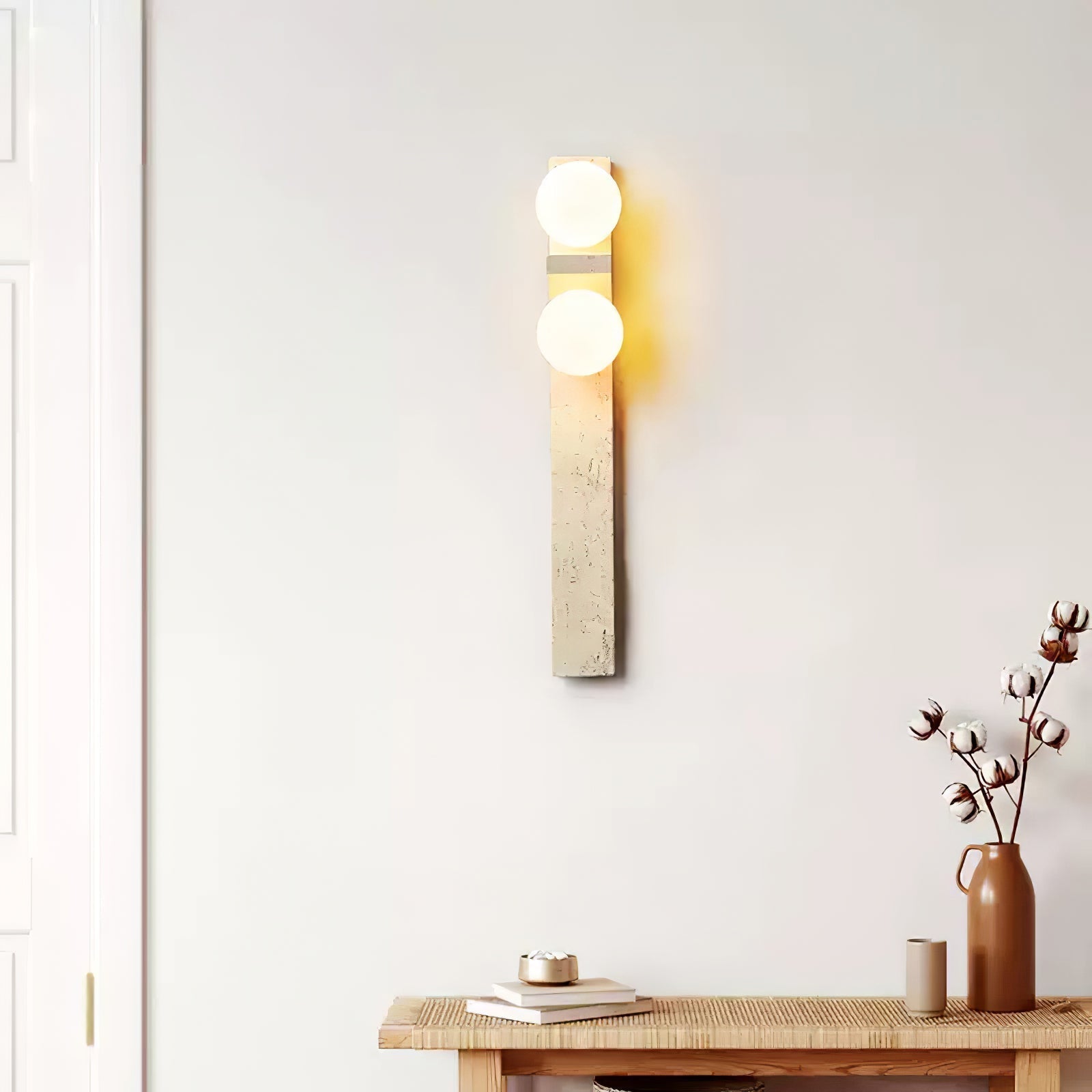 Cassiopeia Travertine Wall Light - Letslighting