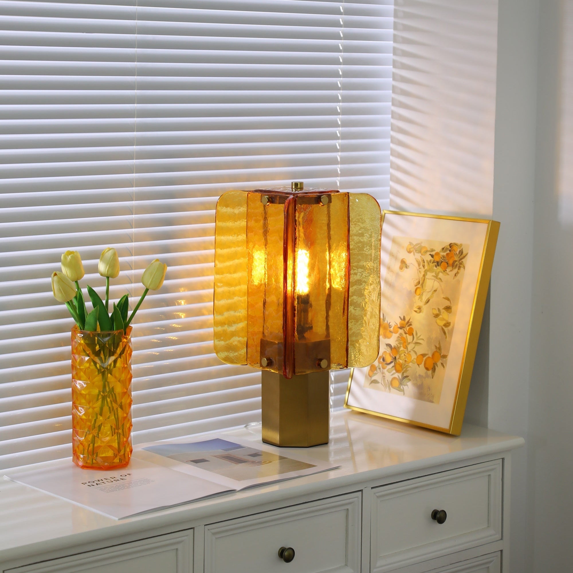 Aurelia Modern Minimalist Glass Table Lamp