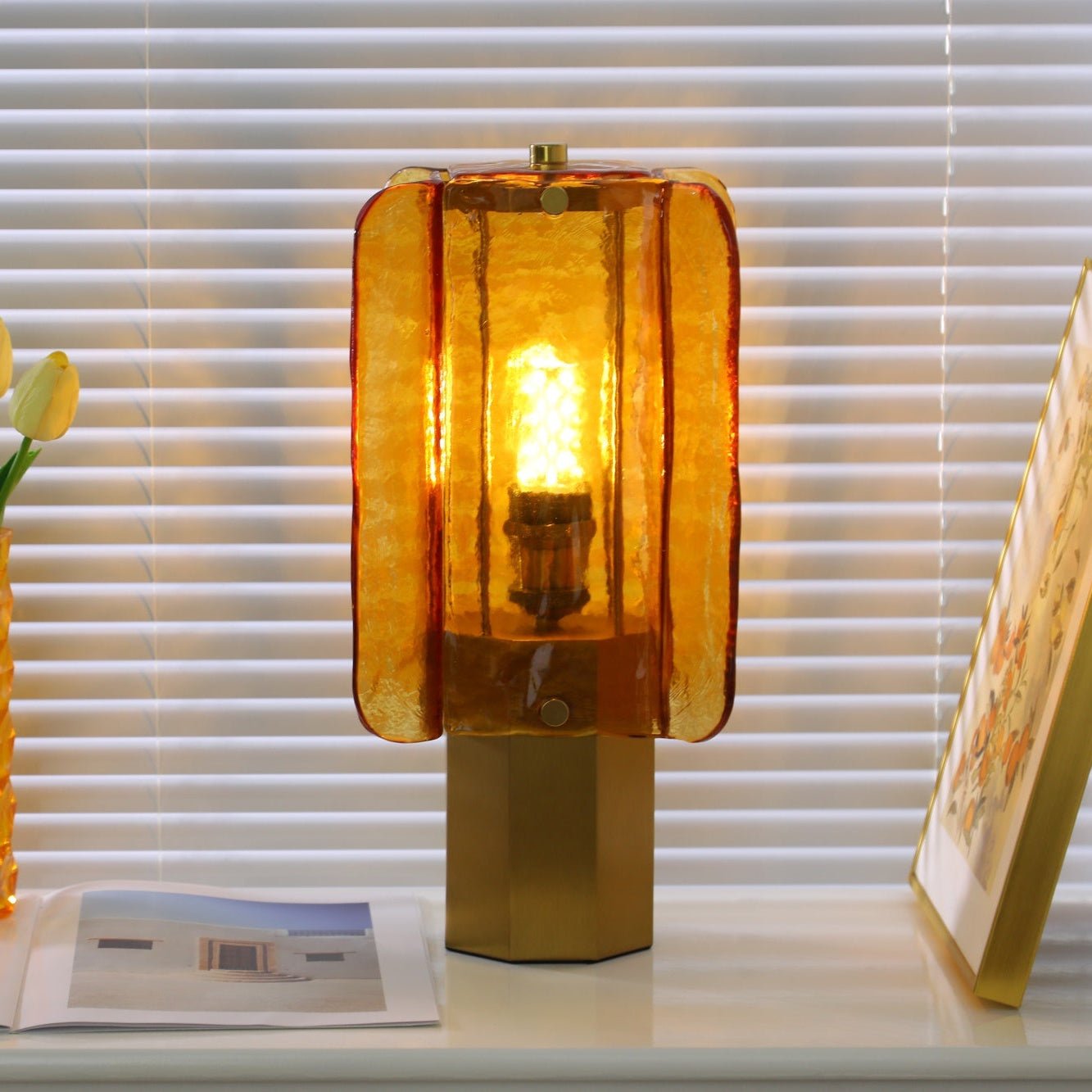 Aurelia Modern Minimalist Glass Table Lamp