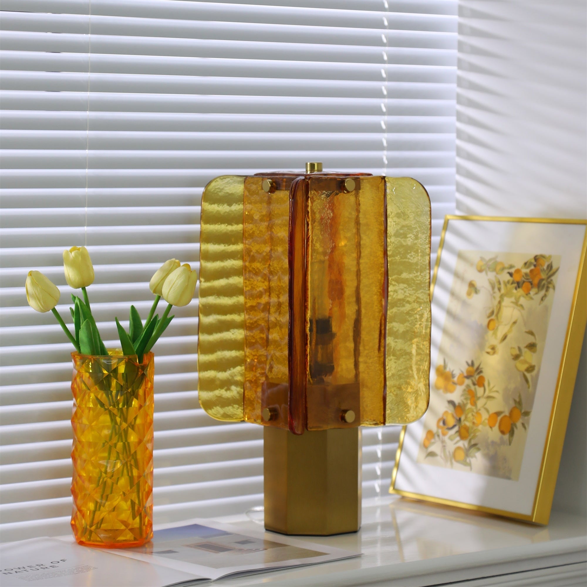 Aurelia Modern Minimalist Glass Table Lamp