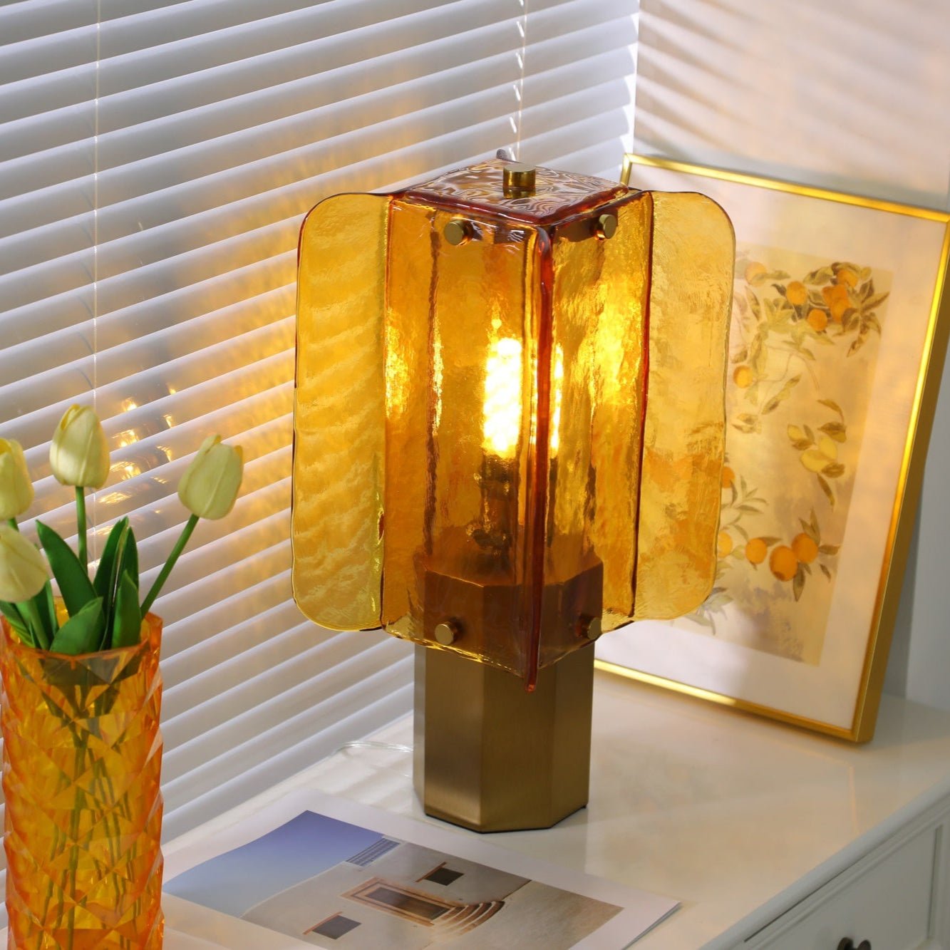 Aurelia Modern Minimalist Glass Table Lamp