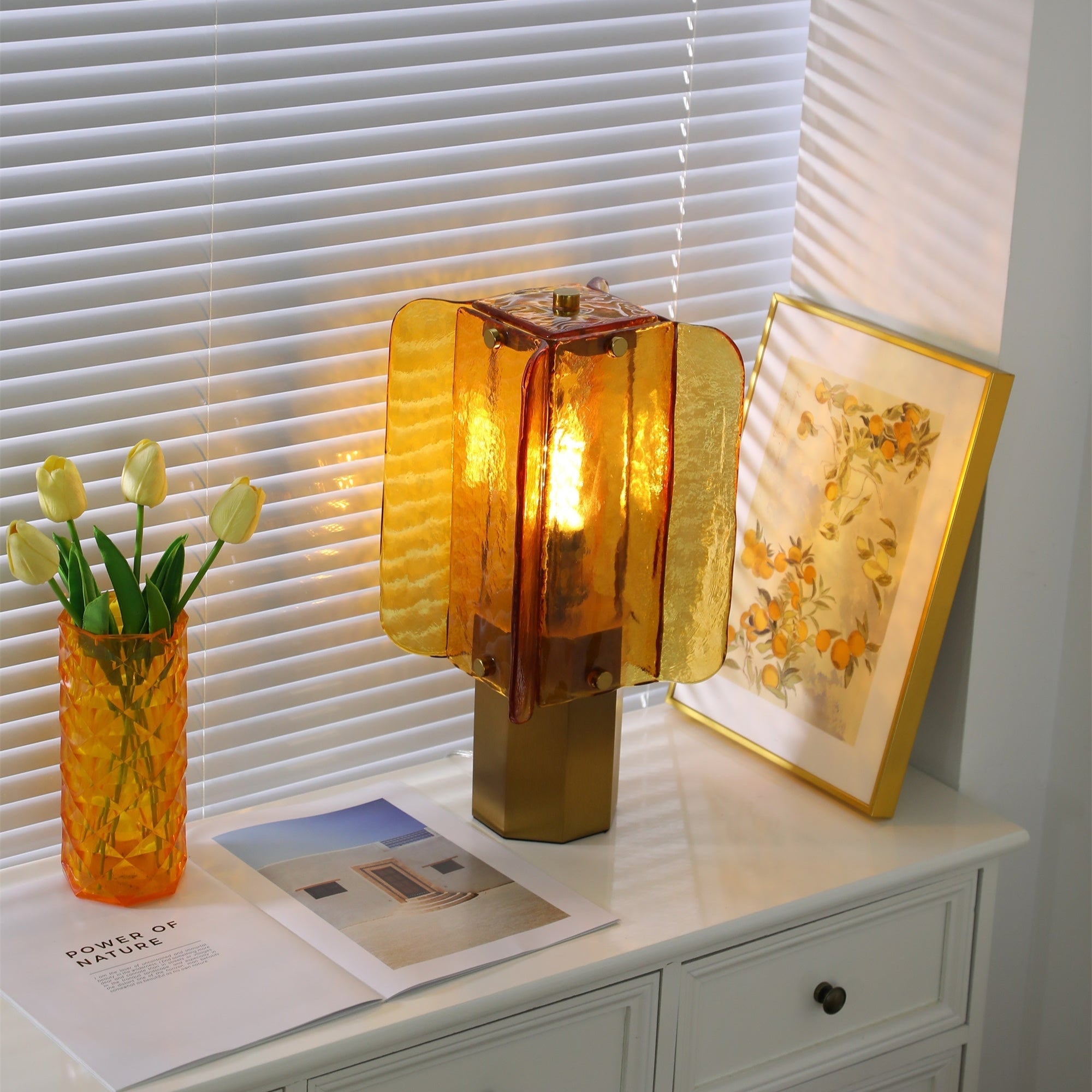 Aurelia Modern Minimalist Glass Table Lamp