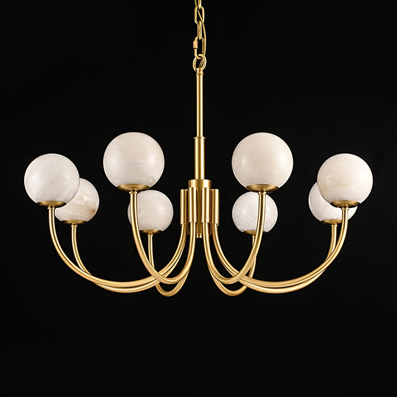 Alira Vintage Alabaster Chandelier Light - Letslighting