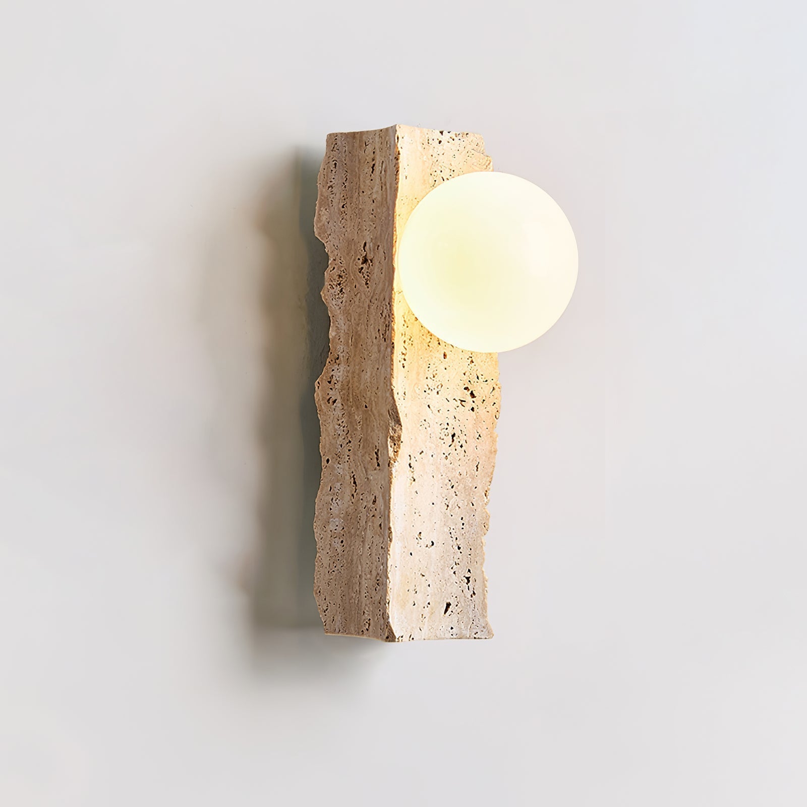 Elnoren Organic Travertine Wall Light - Letslighting