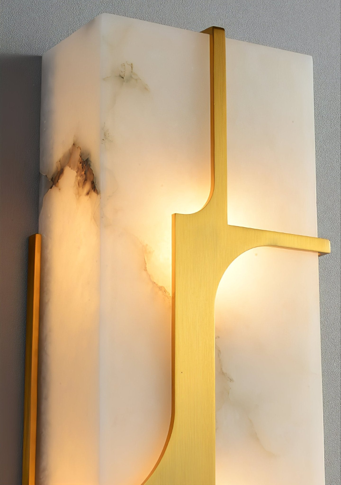 Ocarionis Geometric Alabaster Wall Light - Letslighting
