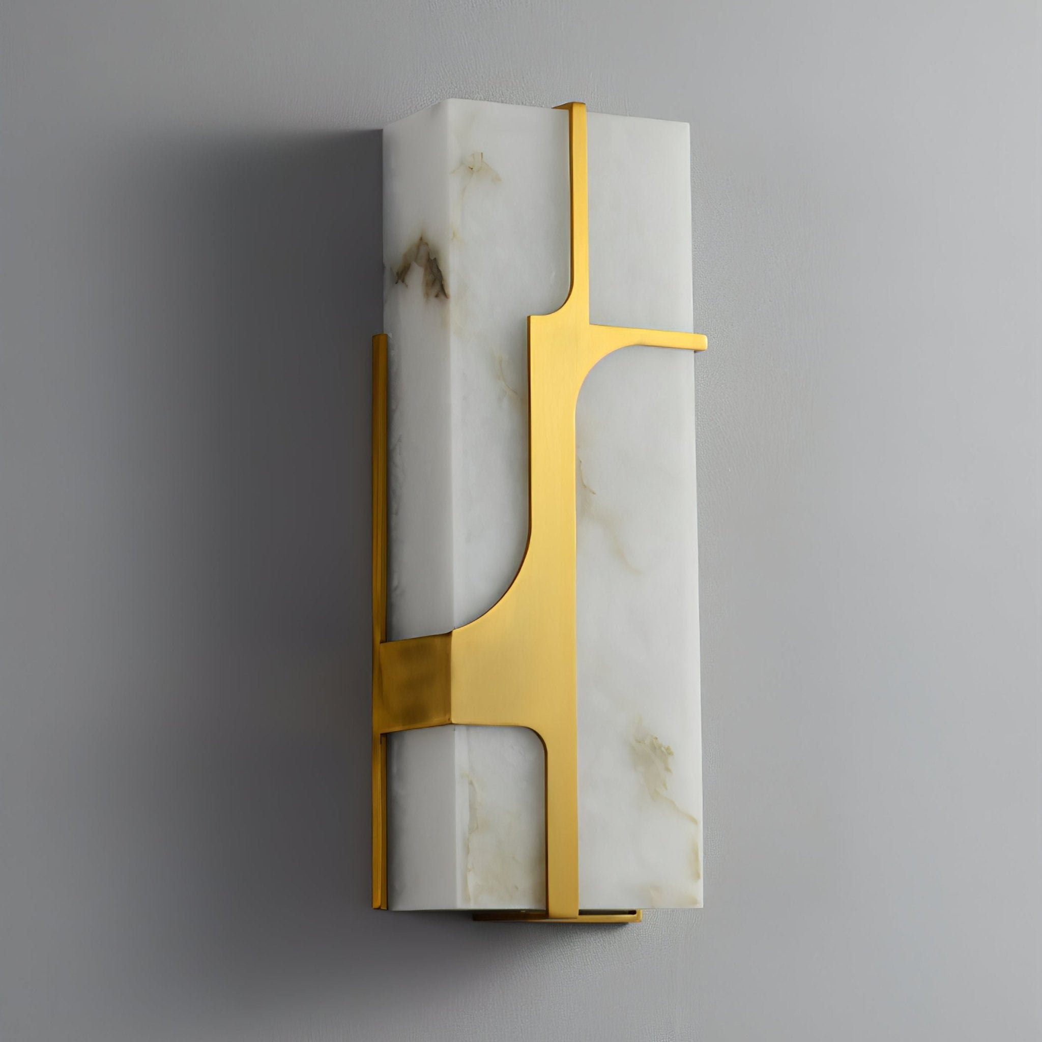 Ocarionis Geometric Alabaster Wall Light - Letslighting