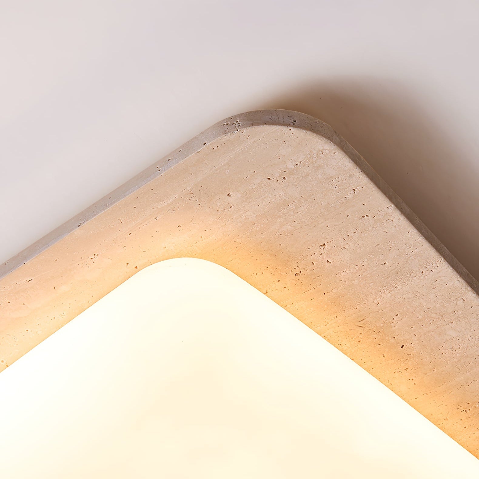 Aurilith Plafonnier Minimaliste en Travertin
