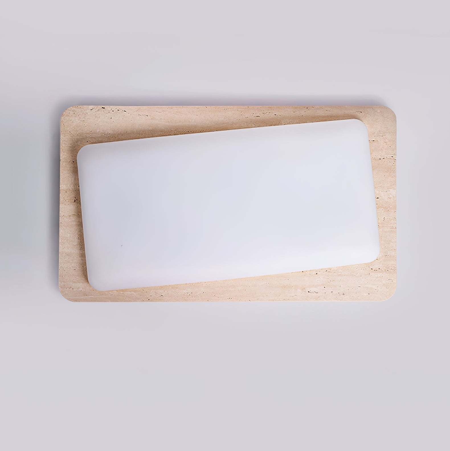 Aurilith Plafonnier Minimaliste en Travertin