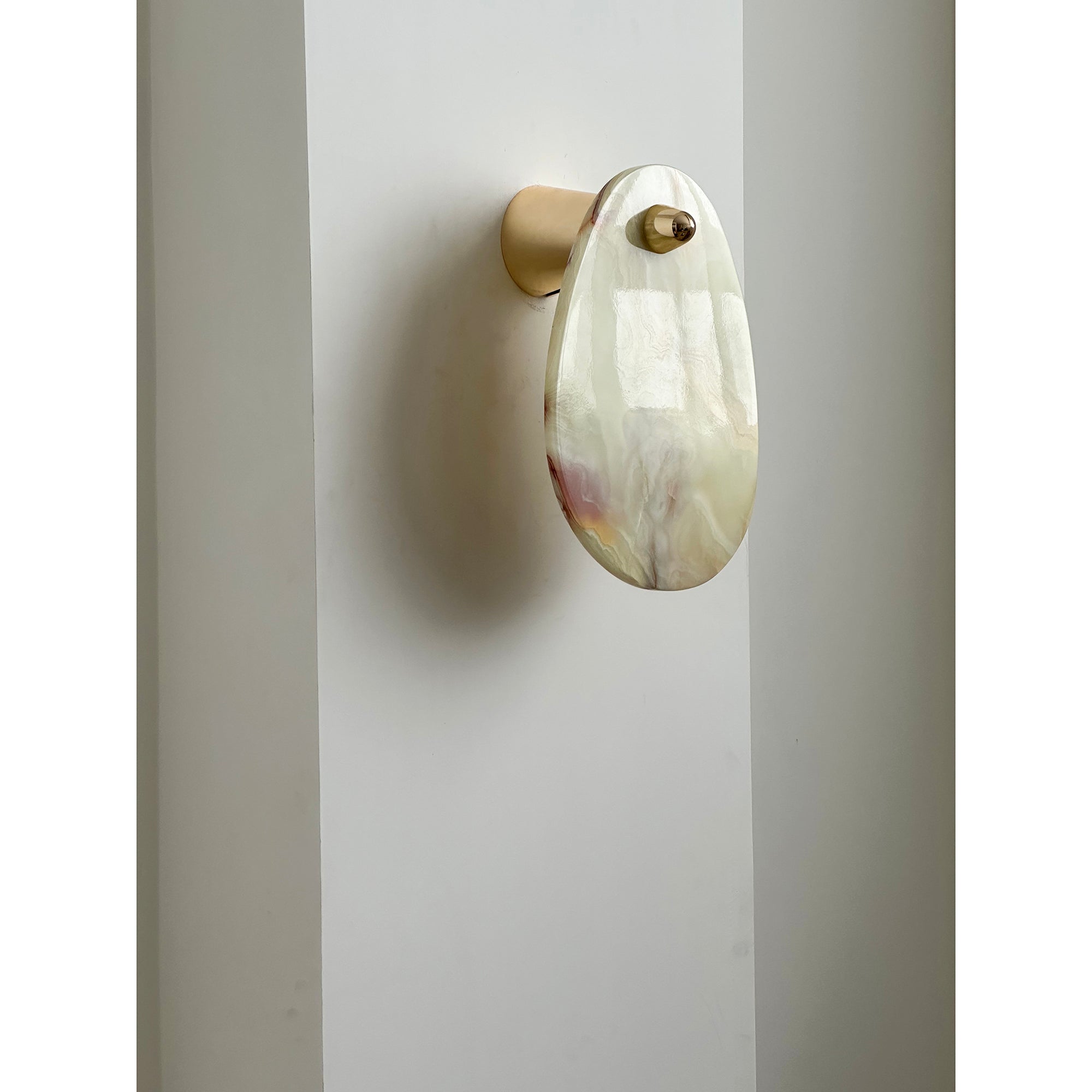 Norduvys Modern Luxurious Metal Marble Wall Lamp - Lamp Copper