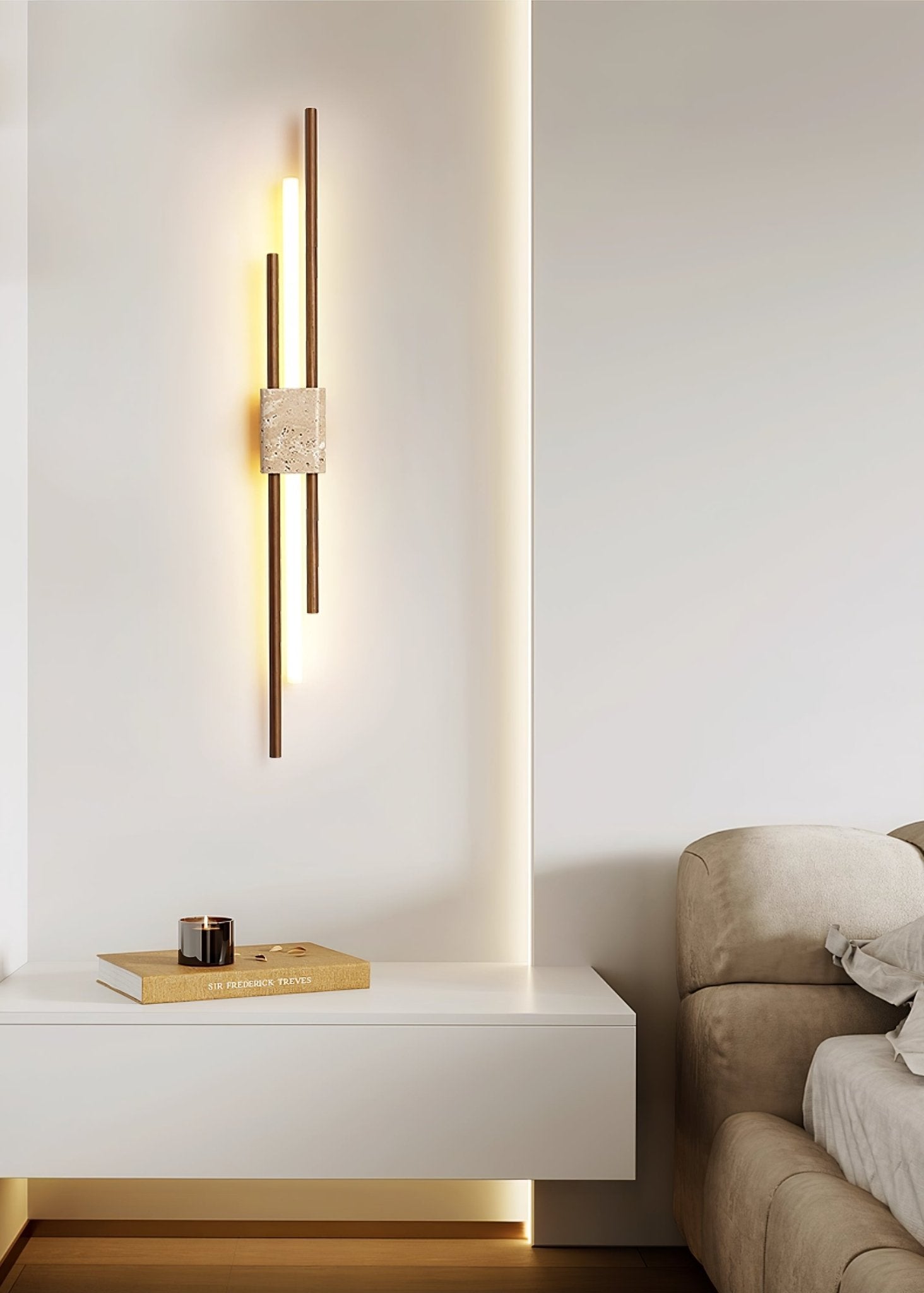 Axis Applique Murale Minimaliste en Bois Terra