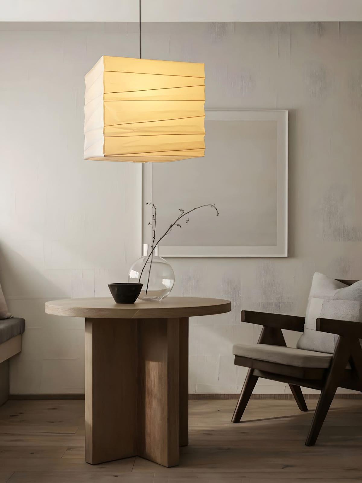 Ayla Paper Cube Pendant Lamp - Blowlighting